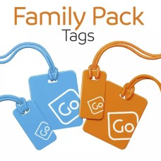 GO Travel Luggage Tags Family Pack (Blue/Orange)