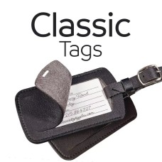 Go Travel Leather TAG Black