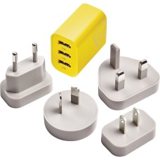 Go Travel Worldwide 3 Port USB-A Charger