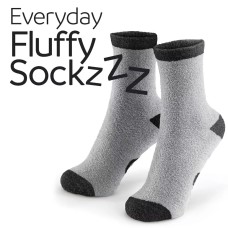Go Travel Everyday Fluffy Sockzzz (Black)