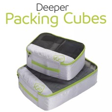 Go Travel Deeper Packing Cubes (Green)