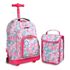 JWorld Lollipop Rolling Backpack Blue Raspberry