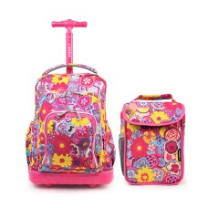 JWorld Lollipop Rolling Backpack Poppy Pansy