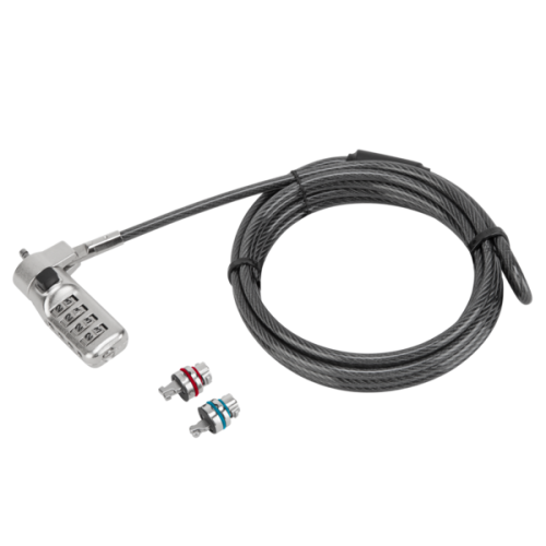 DEFCON® 3-in-1 Universal Resettable Combo Cable Lock