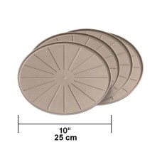 Round Coaster Set 10" Tan